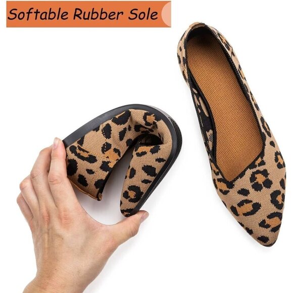 Frank Mully Flat Shoes Women Yellow Pointed Toe Slip On Softable Comfort Shoes - Picture 7 of 8